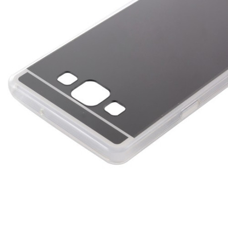 Зеркальный TPU Чехол Electroplating Mirror Black для Samsung Galaxy A5 / A500