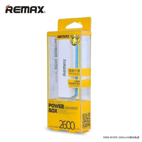 Портативное зарядное устройство Remax Power Box Mini White Grey (2600 mAh)