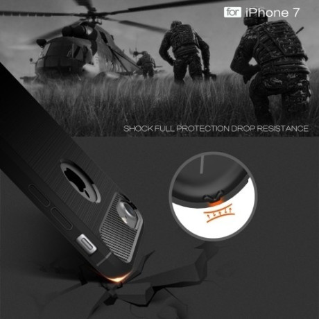 Противоударный Чехол Rugged Armor Черный для iPhone 7/8