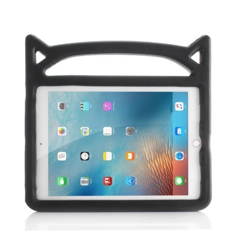 Противоударный чехол Universal Cat Ear Shaped EVA Bumper Protective Case на iPad 9.7 (2018/2017) черный