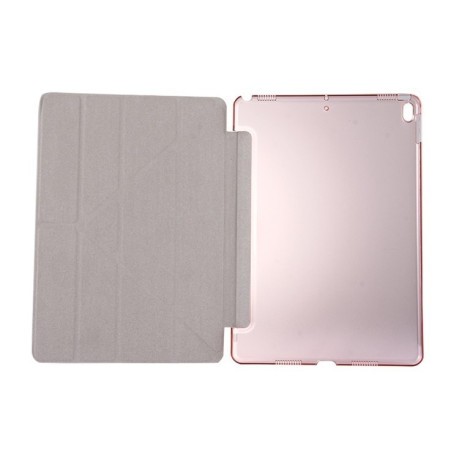 Чехол Silk Texture Deformation Flip Sleep / Wake-up розовое золото для iPad  Air 2019/Pro 10.5