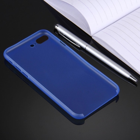 Чехол для iPhone 8 Plus/ 7 Plus ультратонкий прозрачный голубой