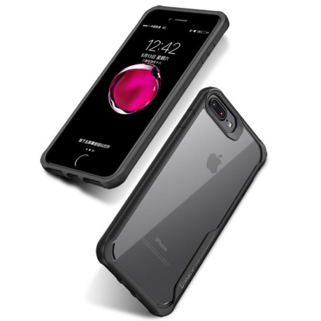 Противоударный чехол на iPhone 8 Plus/ 7 Plus прозрачный (Black)