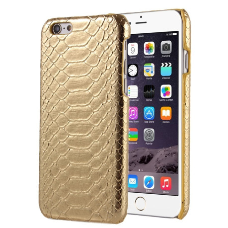 Пластиковый Чехол Snakeskin Texture Gold для iPhone 6, 6s
