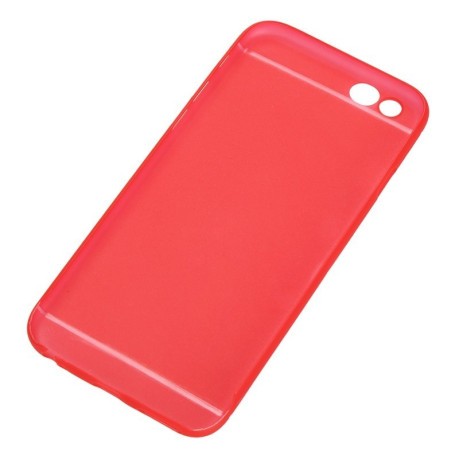 Ультратонкий Полупрозрачный Чехол с Защитой Камеры Красный для iPhone 6, 6S