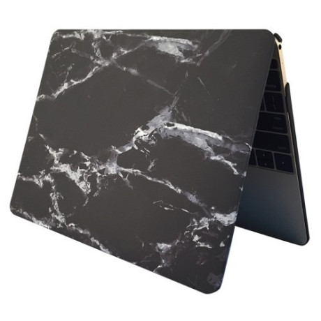 Мраморный Чехол Marble Water Decals Black для Macbook 12