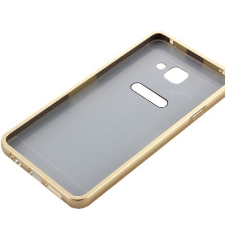 Металлический Бампер и Акриловая накладка Push-pull Style Series Gold для Samsung Galaxy A5(2016) / A510