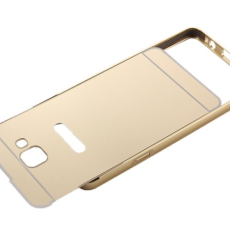 Металлический Бампер и Акриловая накладка Push-pull Style Series Gold для Samsung Galaxy A5(2016) / A510