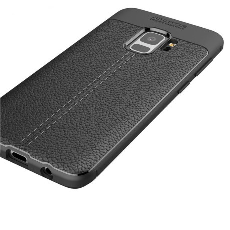 Чехол на Samsung Galaxy S9/G960 Litchi Texture антискользящий черный