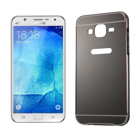 Металлический Бампер и Акриловая Накладка Push-pull Style Black для Samsung Galaxy J7