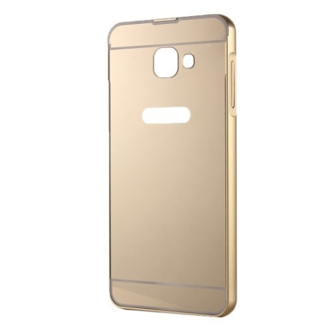 Металлический Бампер и Акриловая накладка Push-pull Style Series Gold для Samsung Galaxy A3(2016) / A310