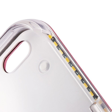 Чехол для   iPhone SE 3/2 2022/2020/8/7 c LED подсветкой черный