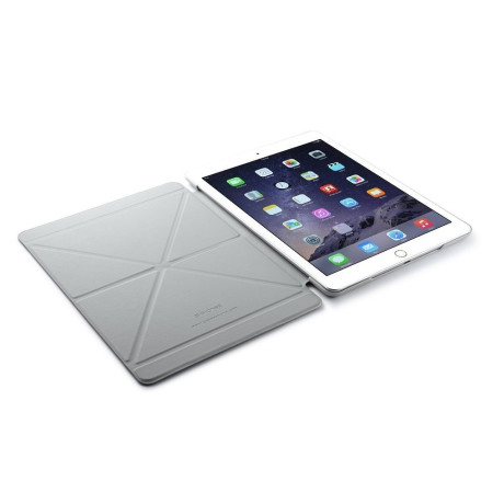 Кожаный Чехол G-CASE Milano Series Four-Fold Design серый для iPad Air 2