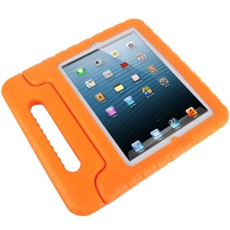 Противоударный чехол EVA Drop Resistance с ручкой оранжевый на iPad 4/ 3/ 2