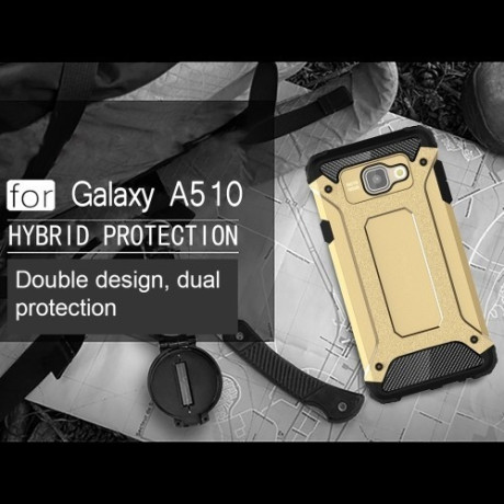 Противоударный Чехол Rugged Armor Gold для Samsung Galaxy A5 (2016) / A510