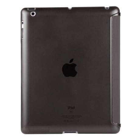Чехол Solid Color черный Sleep/Wake up для iPad 2, 3, 4