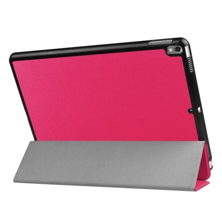 Чехол Custer Texture Sleep / Wake-up пурпурно-красный для iPad  Air 2019/Pro 10.5