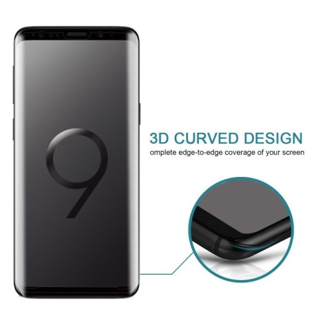 Защитное 3D  стекло на Samsung Galaxy S9 /G960 9H Surface Hardnesse Anti-scratch Full Screen HD  прозрачное