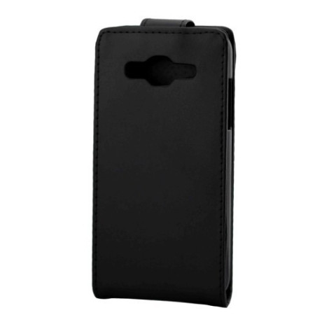 Черный Кожаный Чехол Флип Magnetic Button для Samsung Galaxy J5/J500