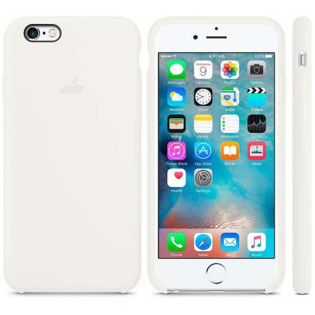 Силиконовый чехол Silicone Case Antique White для iPhone 6/6S
