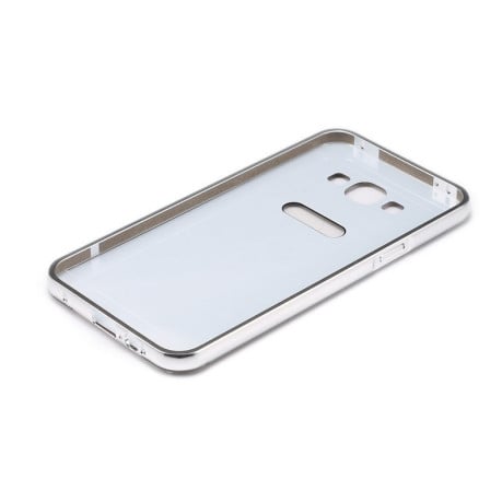 Металлический Бампер и Акриловая Накладка Diamond Push-pull Style Silver для Samsung Galaxy A5