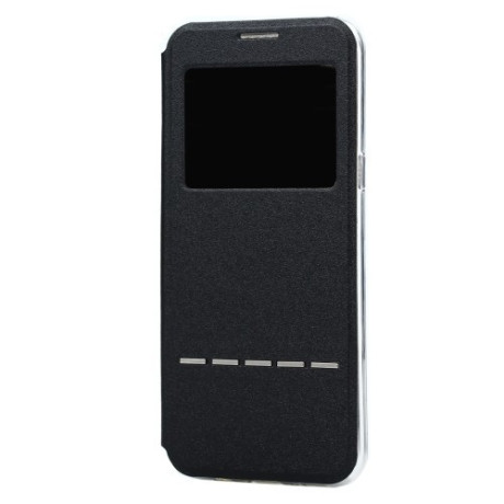 Чехол книжка Business Style Frosted Texture Display ID SlideUnlock Holder для Samsung Galaxy S8 + / G9550-черная