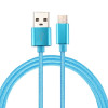 Зарядный кабель Knit Texture USB для USB-C / Type-C Cable Length: 2m, 3A Output - синий