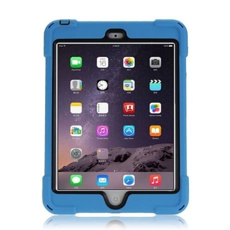 Противоударный чехол 3 в 1 Shock-proof Detachable Stand на iPad Mini 3 Mini 2 iPad Mini синий
