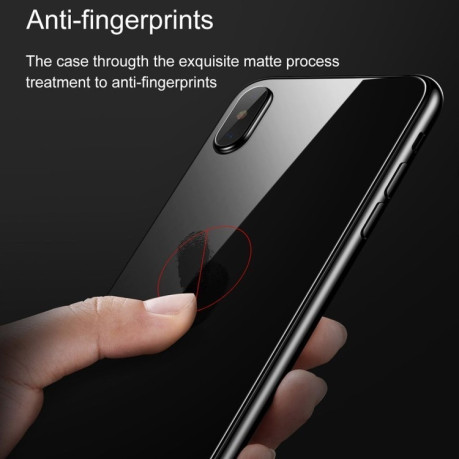 3D защитное стекло на заднюю панель Baseus для iPhone X/Xs 9H Hardness 3D Silk-screen Anti-scratch черное