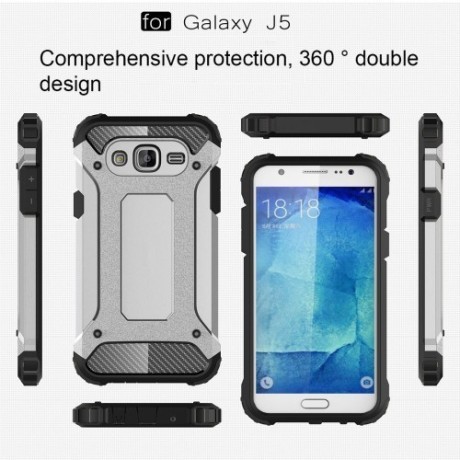 Противоударный Чехол Rugged Armor Grey для Samsung Galaxy J5/ J500