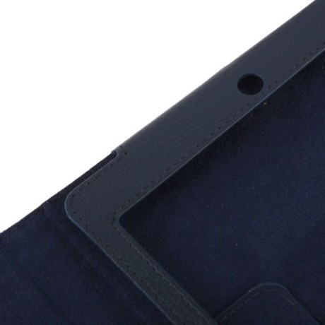 Чехол Litchi Texture Case Sleep / Wake-up темно-синий для iPad Air