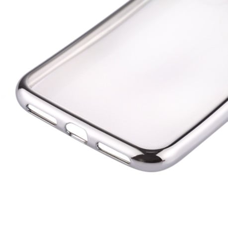 Чехол на iPhone X/Xs Electroplating Side серебристый