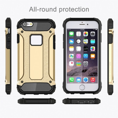 Противоударный Чехол Rugged Armor Gold для iPhone 6Plus 6S Plus