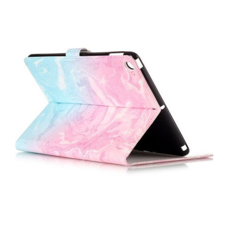 Чехол Colored Painting Wallet Stand на iPad 2017/2018 9.7/Air/Air 2/ - розовый и синий