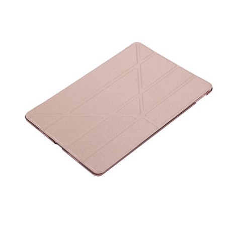 Чехол Silk Texture Deformation Flip Sleep / Wake-up розовое золото для iPad  Air 2019/Pro 10.5