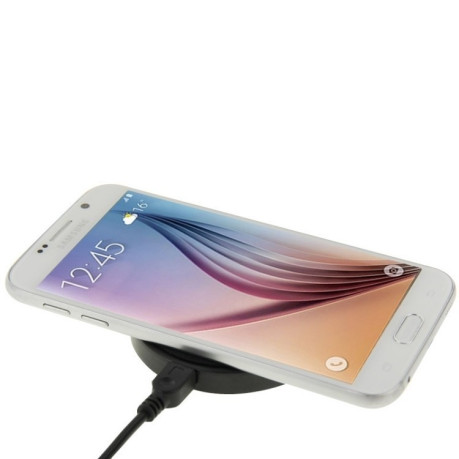Беспроводная Зарядная станция A1 Qi Standard Grey Black для Samsung/ iPhone