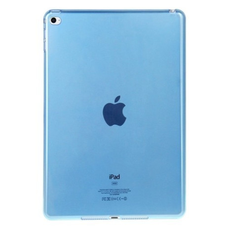 Прозрачный TPU чехол Haweel Slim синий для iPad Air 2