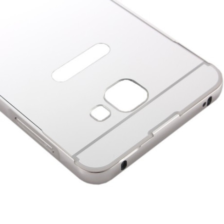 Металлический Бампер и Акриловая накладка Push-pull Style Series Silver для Samsung Galaxy A5(2016) / A510