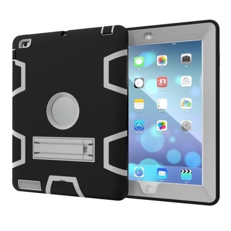 Противоударный Чехол с подставкой Shock-proof Detachable Stand черный для iPad 4/ 3/ 2