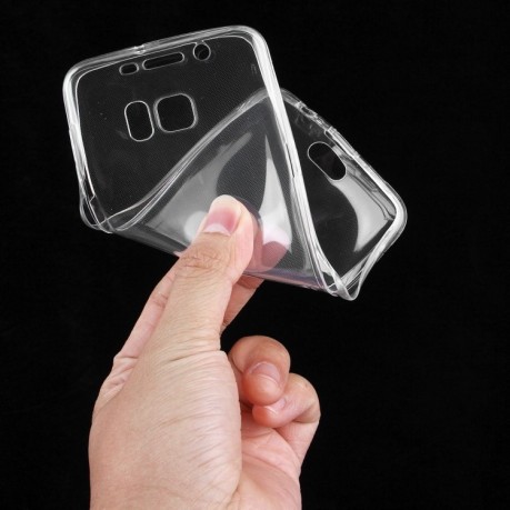 Двусторонний ультратонкий чехол на Samsung Galaxy S6 Edge+ / G928  (Transparent)
