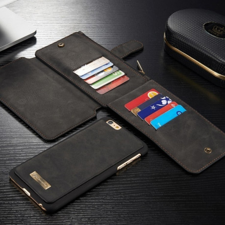 Кожаный чехол- кошелек CaseMe на iPhone 6 Plus &amp; 6s Plus черный