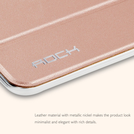 Кожаный Чехол Rock Touch Series Rose Gold для iPad mini 4