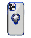 Чехол X-Fitted Electroplated Ring Version для iPhone 12 Pro Max-синий