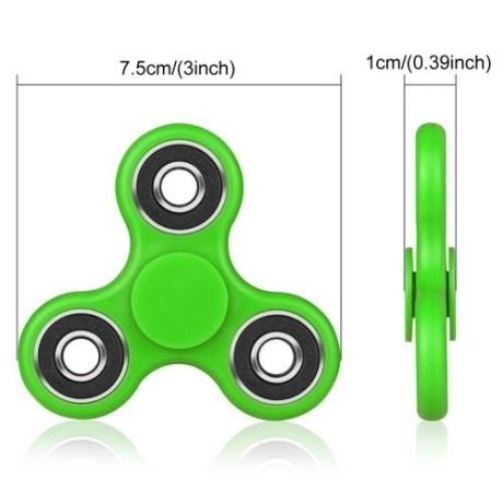 Металлический спиннер Зеленый Fidget Spinner ABS Black 1.5 минуты вращения