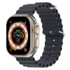 Силиконовый ремешок Ocean для Apple Watch Ultra 49mm/45mm /44mm - серый