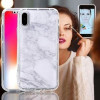 Противоударный антигравитационный чехол White Marble на iPhone X/Xs