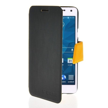 Кожаный Чехол Книжка Cross Texture Series Black для Samsung Galaxy A3