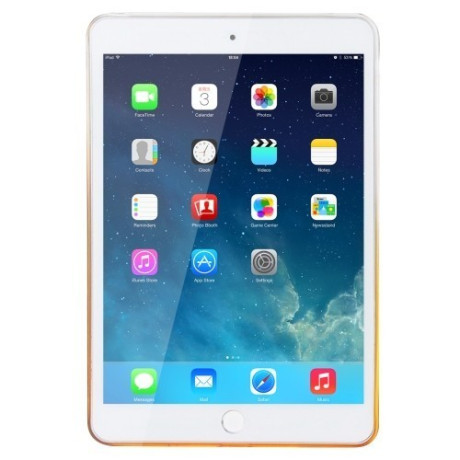 Прозрачный TPU чехол Haweel Slim Gradient Color прозрачно-оранжевый для iPad Air 2
