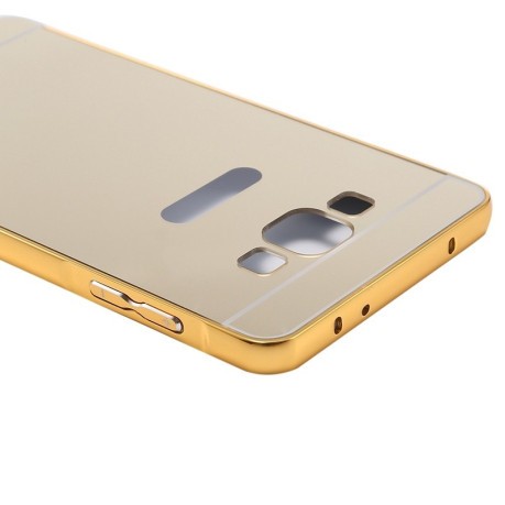 Металлический Бампер и Акриловая накладка Push-pull Style Series Gold для Samsung Galaxy A3