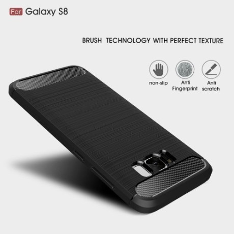 Противоударный чехол Rugged Armor Fiber  для Samsung Galaxy S8 / G950-черный